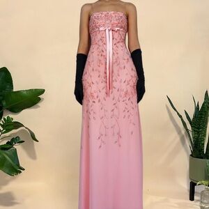 Y2K Vintage Beaded Pink Dress